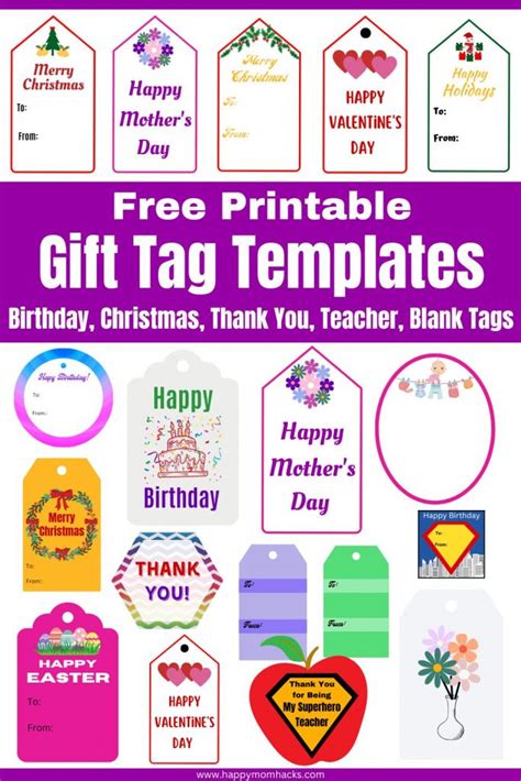 Blank Gift Tags Printable