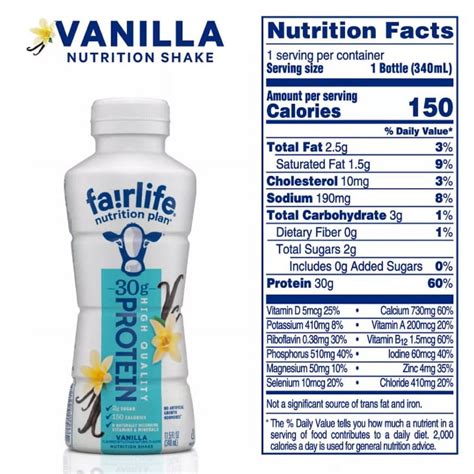 Fairlife Nutrition Plan Vanilla (11.5 fl., oz.) - Walmart.com