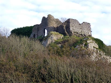 Photographs of Pennard Castle, Swansea, Wales: The castle, from below