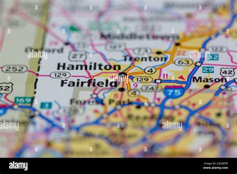 Fairfield ohio map hi-res stock photography and images - Alamy