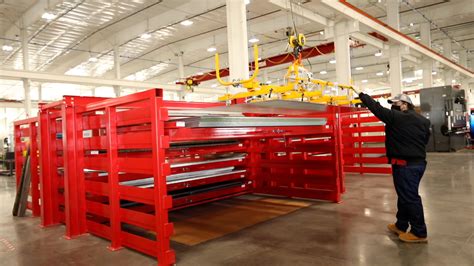 Roll-Out Sheet Metal Racks - Roll Out Racks for Flat Metal Storage ...