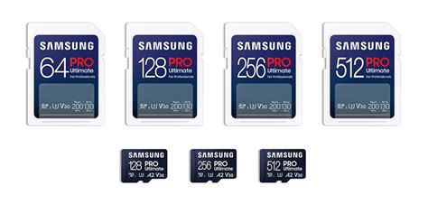 Samsung Unveils New PRO Ultimate Memory Cards