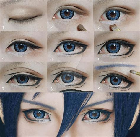 Cosplay Eyes Makeup Tutorial for Shonen by mollyeberwein on DeviantArt | Maquillaje de ojos de ...