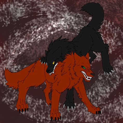 Wolf Fight LineArt by Firewolf-Anime on DeviantArt