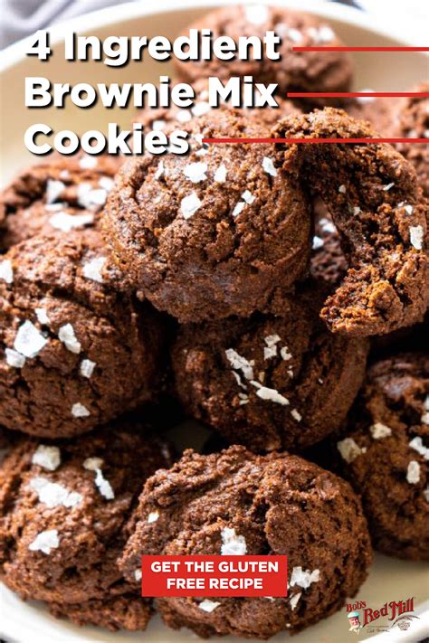 4 Ingredient Gluten Free Brownie Mix Cookies