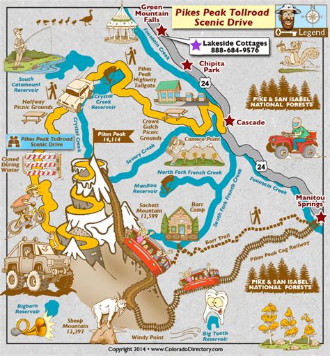 Colorado Tourist Attractions Map