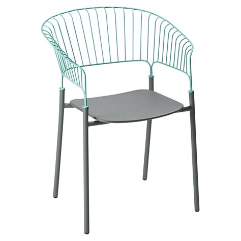 Odéon armchair, metal seat, outdoor furniture Dining Room Table Chairs ...