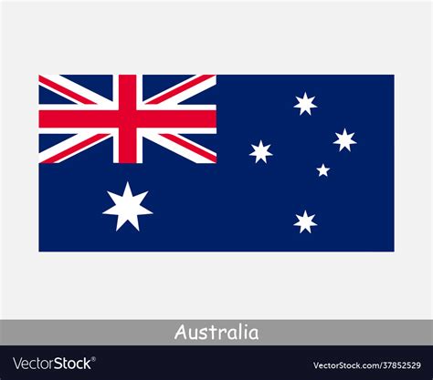 National flag australia australian country Vector Image