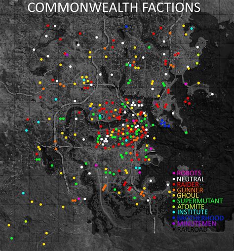 SPOILER COMONWEALTH FACTIONS MAP #Fallout4 #gaming #Fallout #Bethesda # ...