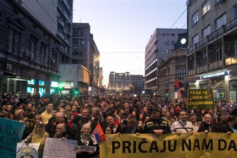 Thousands rally against leaders in Serbia, Montenegro