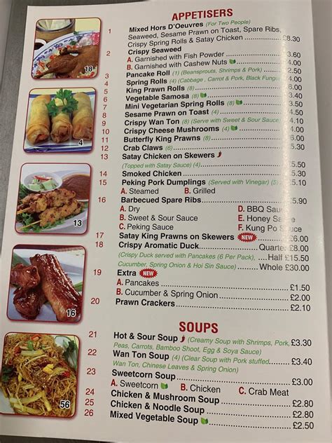 Menu at Royal Chef fast food, West Byfleet