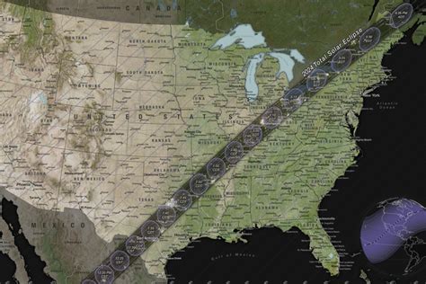 Map Shows Best 15 US States to See Solar Eclipse in 2024 ...Middle East