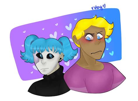 Sal x Travis fanart💙💜 | -Sally Face- Amino