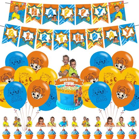 Vlad Niki Birthday Party Decorations, Funny Brother Theme Party Supplies Set with Happy Birthday ...