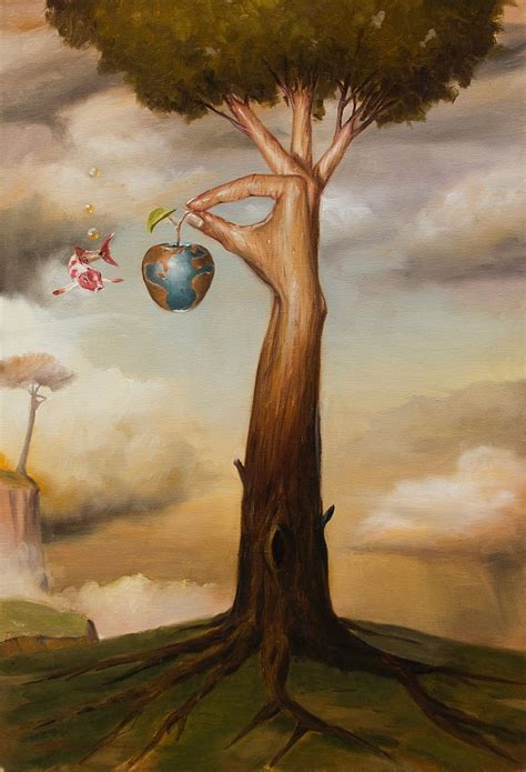 Tree of Knowledge | Surrealism painting, Tree art