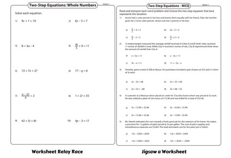 15 Awesome Activities To Learn Two-Step Equations - Teaching Expertise