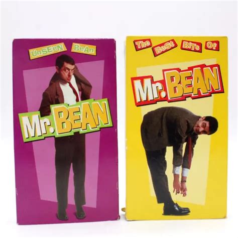 VINTAGE LOT OF 2 Mr. Bean VHS Tapes Rowan Atkinson Retro Comedy 1990’s ...