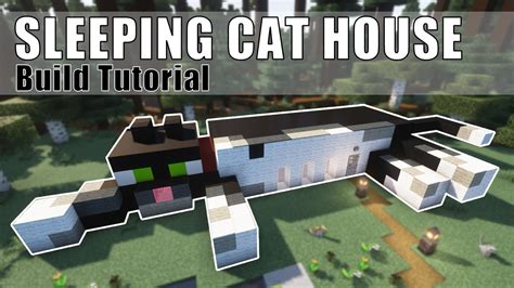 Cat House Minecraft | How to Build a Cute Sleeping Cat House - YouTube