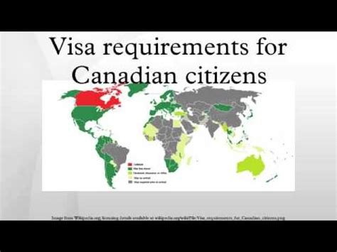 Visa requirements for Canadian citizens - YouTube