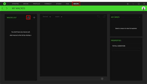 How to export and import macros in Razer Synapse