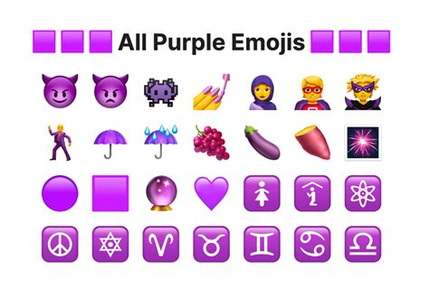 +30 Purple Emojis Explained: Meanings & Ready to Use Assets ...