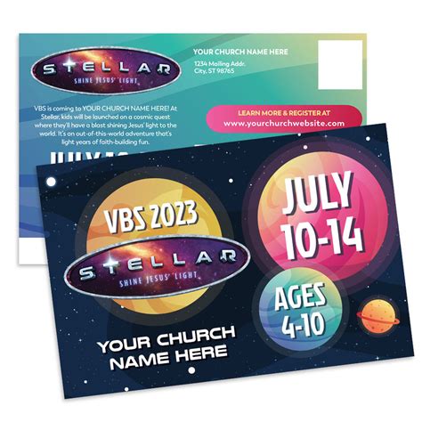 Custom VBS Postcards - Stellar VBS - PCSTE008