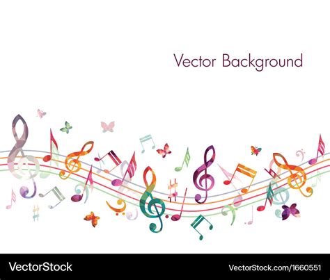 Colorful music background Royalty Free Vector Image