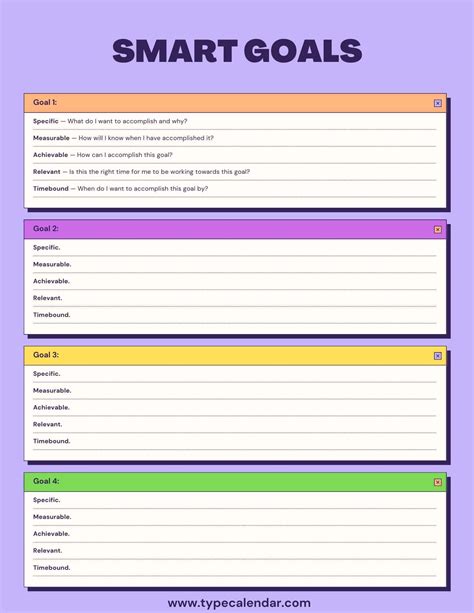 Free Printable Smart Goals Worksheet Smart Goals Template Sma – NBKomputer