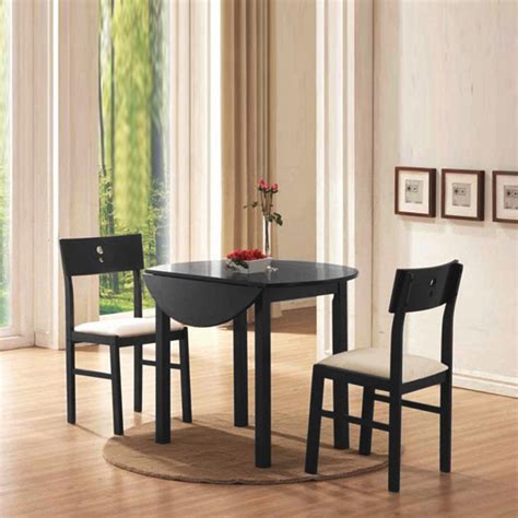 Furinno Solid Wood 3 Piece Dining Set - FKCD075-3 Kitchen Furniture, Kitchen Dining, 3 Piece ...