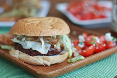 Healthy Bison Burger Recipe | Grilled Barbecue Bison Burger