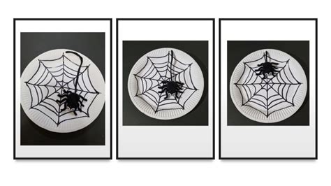 HALLOWEEN SPIDER WEB – PAPER PLATE CRAFT