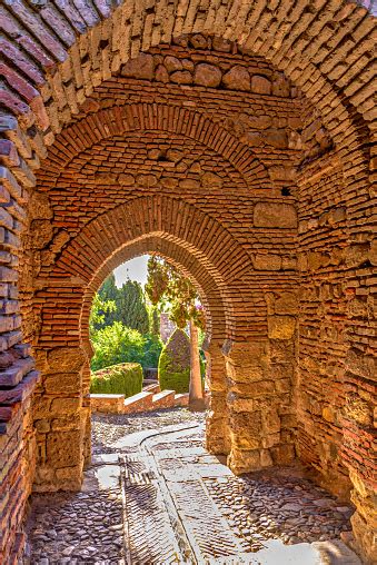 Entrance To Alcazaba Gardens In Malaga Spain Stock Photo - Download Image Now - Alcazaba of ...