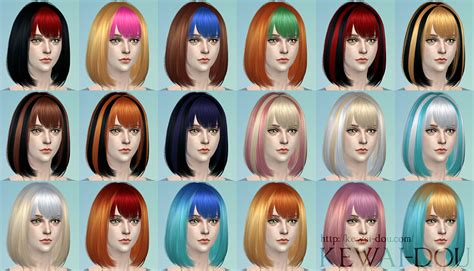 Sims 4 more hair colors cc - pasebusy