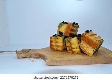 Roti Bakar Chocolate Biscuit Matcha Topping Stock Photo 2276578273 ...