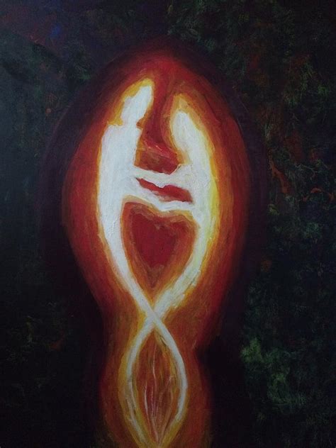 Twin flame Painting by Sarah McClintock - Fine Art America