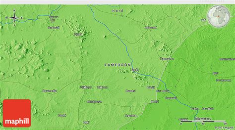 Political 3D Map of Garoua