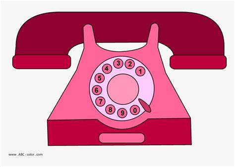 Telephone Clipart Rotary Dial Phone - Home Phone Clipart Transparent ...