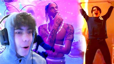 TRAVIS SCOTT FORTNITE CONCERT REACTION! - YouTube