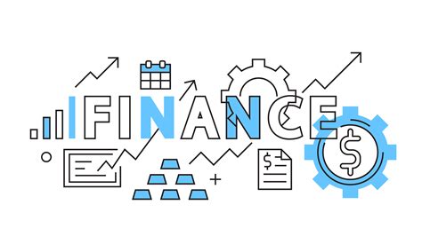 Finance Design Plat En Bleu. Affaires et finances Illustration dans le ...