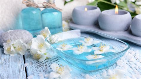 blue_spa_flowers_relax_photography_candle_ultra_3840x2160_hd-wallpaper ...