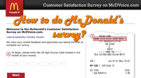 How to do McDonald’s survey? - Travel Advisor