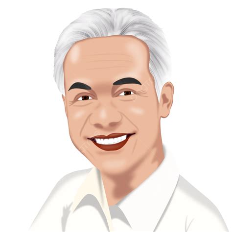 Ganjar Pranowo Illustration, President Of Indonesia, Governor Of Central Java, Reward Pranowo ...