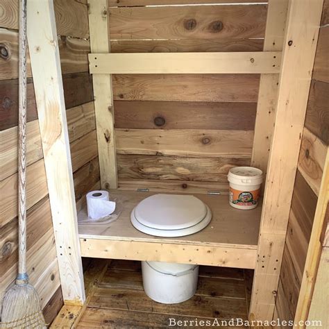 A Simple Outdoor Toilet Design - Berries & Barnacles in 2020 | Outdoor toilet, Toilet design ...