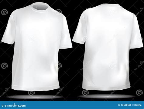 T Shirt Template with Front and Back Stock Vector - Illustration of grey, design: 13638568