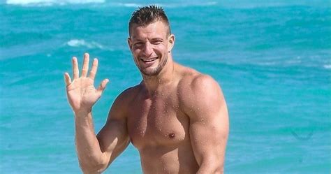 Rob Gronkowski Looks Comeback Ready at the Beach in Miami - Sports Gossip