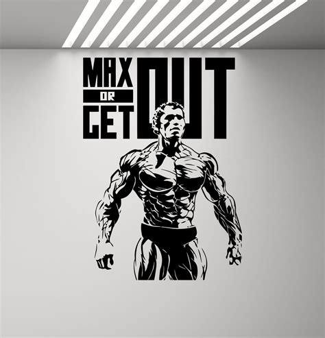 Gym Wall Decal Arnold Schwarzenegger Decal Sign Gym Quote | Etsy