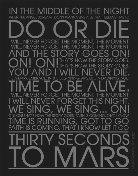 Eva Russell (evarussell1fpme) | 30 seconds to mars, Do or die, Lyrics