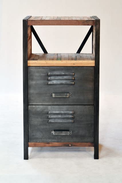 Industrial / Locker Room Style 2 Drawer, 2 Shelf Cabinet - Industrial - boise - by Impact Imports