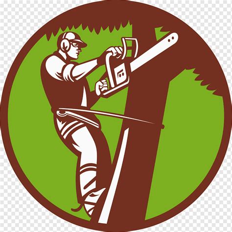 Tree stump Arborist Logo Stump grinder, chainsaw, company, service ...