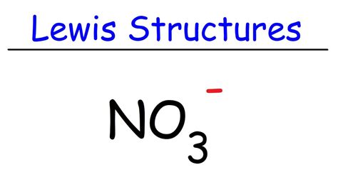 Lewis Diagram Of No3